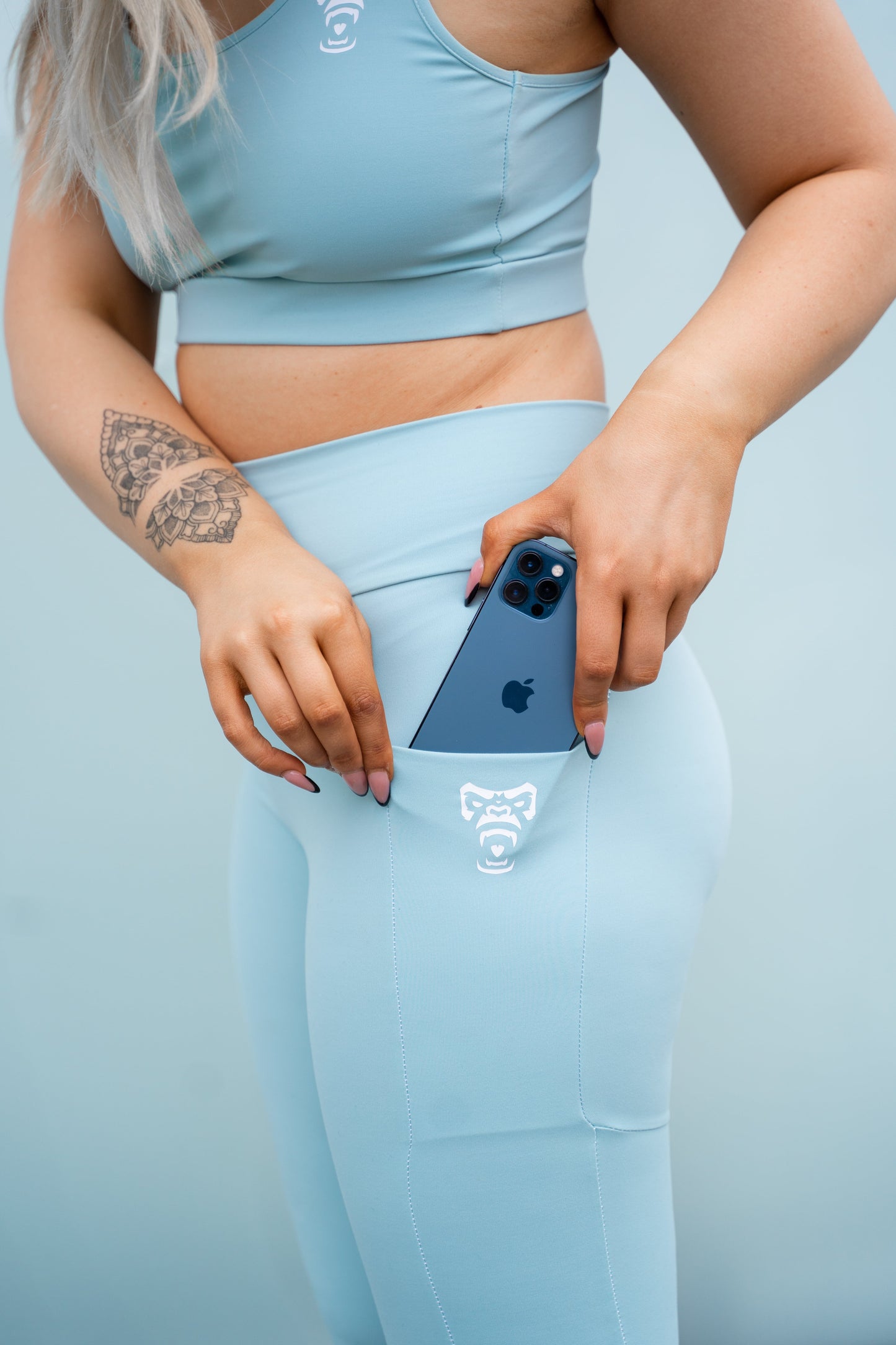 Zeus Leggings - Sky Blue
